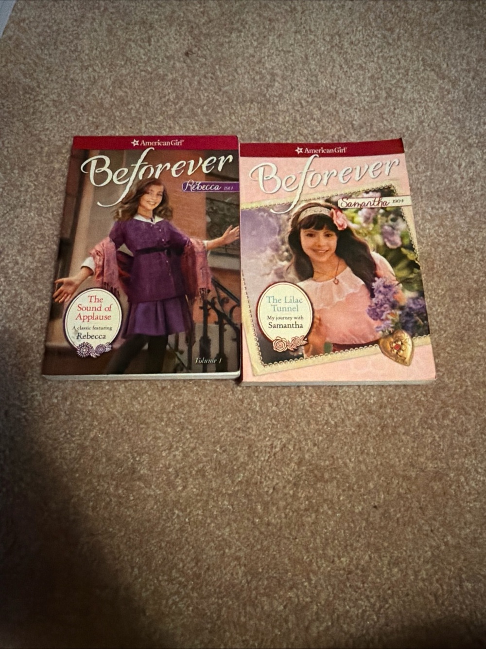 Lot of 2 American Girl Beforever Rebecca & Samantha Books -